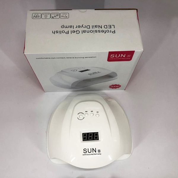 Професійна сушарка Sun X Beauty nail 54w FD 160A для нігтів, лампа для гель-лаку, Лампа майстра манікюру ws86492 фото