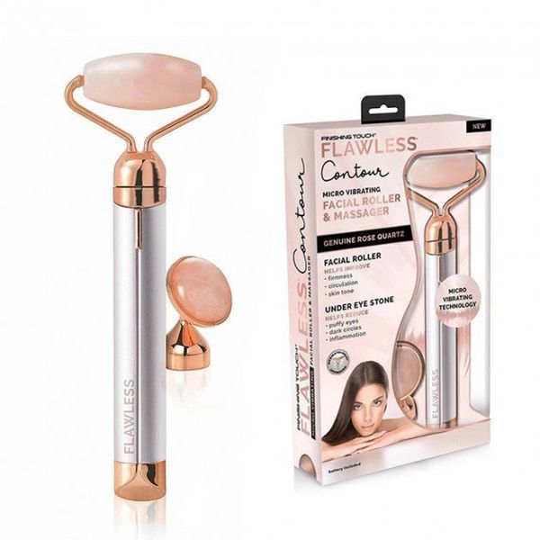 Массажер ролик электрический для лица Facial Roller Massager. Цвет: бежевый ws25719 фото
