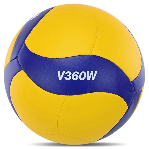 М'яч волейбольний MIKASA V360W №5 PU жовтий-синій V360W фото