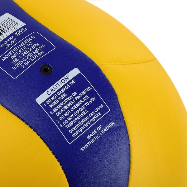 М'яч волейбольний MIKASA V360W №5 PU жовтий-синій V360W фото