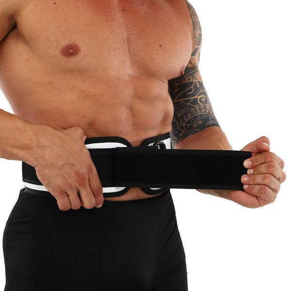 Пояс атлетический текстильный EZOUS LEATHER SPROT BELT O-01 спинка-14см размер S-L черный O-01 фото