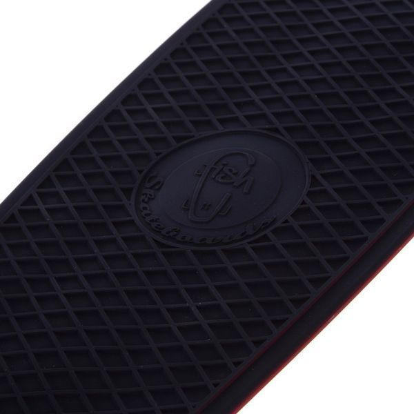 Пенни борд Penny Board круизер пластиковый RUBBER 22' RUBBER SOFT FISH SK-410-8 черный-красный SK-410-8 фото