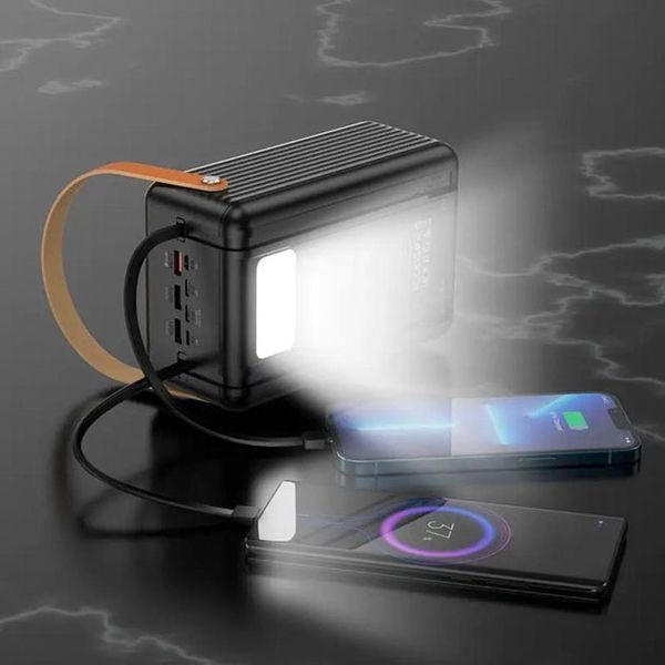 Зовнішній акумулятор повербанк BOROFONE BJ32 power bank 80000mAh швидка зарядка 22.5W ws48417 фото