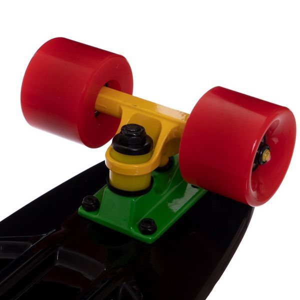 Пенни борд Penny Board круизер пластиковый 22' FISH SK-401-5 черный-желтый-красный SK-401-5 фото