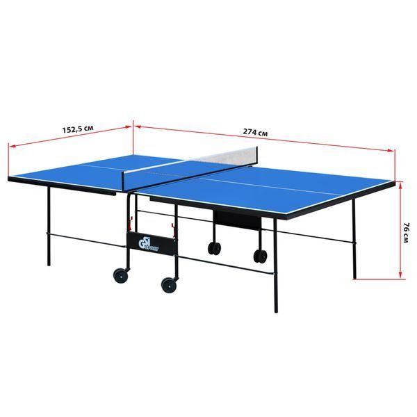 Стол для настольного тенниса GSI-Sport Indoor Gk-3 MT-4691 синий MT-4691 фото
