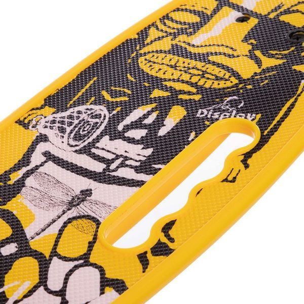 Пенні борд Penny Board круїзер пластиковий з колесами які світяться та ручкою для перенесення 24' SP-Sport SK-2306-4 жовтий-чорний SK-2306-4 фото