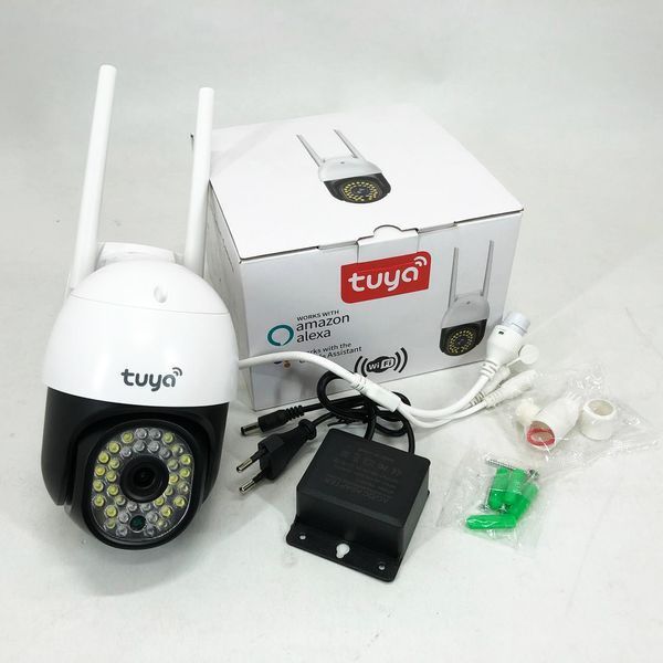 Камера вулична CAMERA C18 TUYA APP WIFI IP 3.0mp 7985 IP66, Вулична бездротова поворотна wi-fi камера ws42656 фото