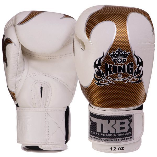 Перчатки боксерские на липучке кожаные TOP KING Empower TKBGEM-01 8-18унций цвета в ассортименте 8 унции TKBGEM-01 фото