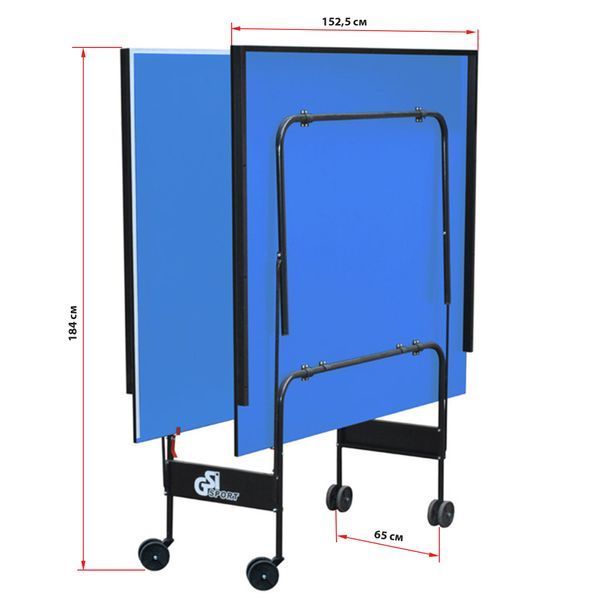 Стол для настольного тенниса GSI-Sport Indoor Gk-3 MT-4691 синий MT-4691 фото
