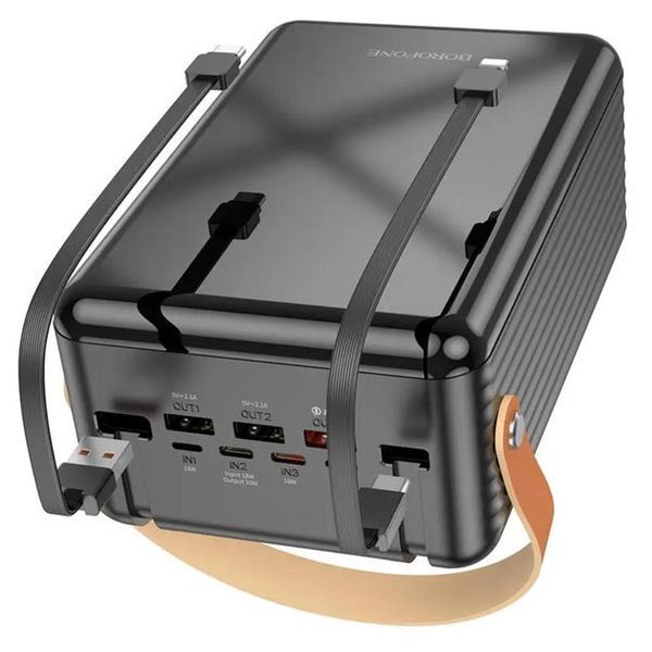 Зовнішній акумулятор повербанк BOROFONE BJ32 power bank 80000mAh швидка зарядка 22.5W ws48417 фото