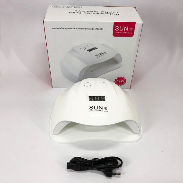Професійна сушарка Sun X Beauty nail 54w FD 160A для нігтів, лампа для гель-лаку, Лампа майстра манікюру ws86492 фото