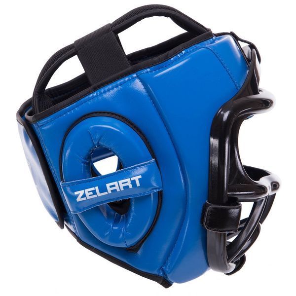 Шлем защитный для единоборств со съемной пластиковой маской PU ZELART BO-0270 М-XL цвета в ассортименте M BO-0270 фото