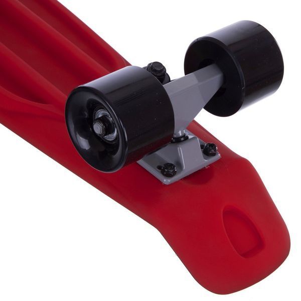 Пенни борд Penny Board круизер пластиковый RUBBER 22' RUBBER SOFT FISH SK-410-8 черный-красный SK-410-8 фото