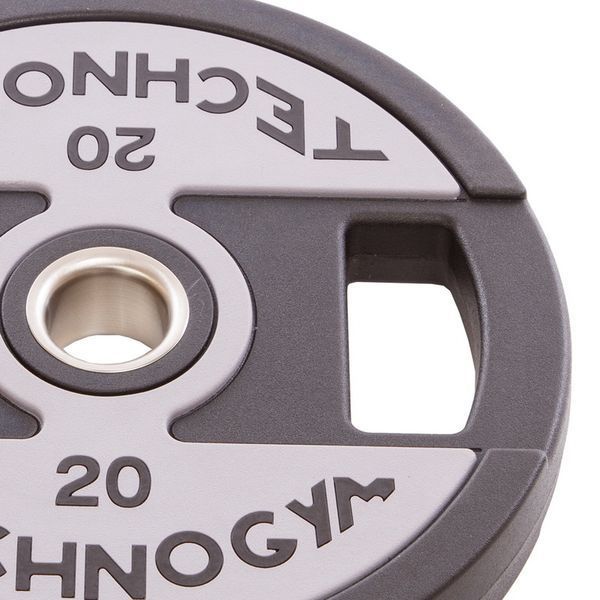 Блины диски полиуретановые 2 Handle металлическая втулка TECHNOGYM TG-1837-20 51мм 20кг черный TG-1837-20 фото