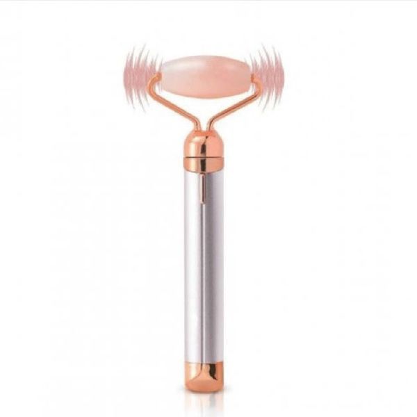 Массажер ролик электрический для лица Facial Roller Massager. Цвет: бежевый ws25719 фото