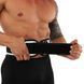 Пояс атлетический текстильный EZOUS LEATHER SPROT BELT O-01 спинка-14см размер S-L черный O-01 фото 18