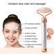 Массажер ролик электрический для лица Facial Roller Massager. Цвет: бежевый ws25719 фото 18