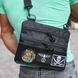 Сумка тактична чорна для скритого носіння з кобурою, чоловічий месенджер з кордури ws82492 фото 67
