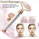 Массажер ролик электрический для лица Facial Roller Massager. Цвет: бежевый ws25719 фото 16