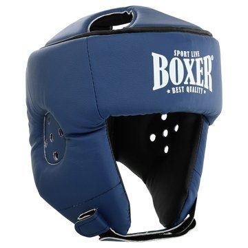 Шлем боксерский открытый с усиленной защитой макушки искусственная кожа BOXER 2030-N M-L цвета в ассортименте M 2030-N фото