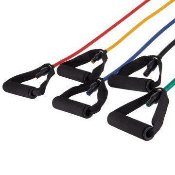 Эспандер многофункциональный для фитнеса 5 жгутов Resistance Band Zelart ET-500 в чехле разноцветный ET-500 фото