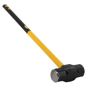 Кувалда стальная молот для кроссфита GYM HAMMER Zelart TA-9635-18LB 18LB (8,2кг) черный-желтый TA-9635-18LB фото