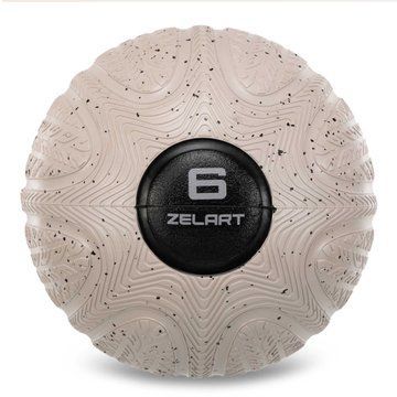 Слэмбол мяч набивной для кроссфита и фитнеса Slam Ball Zelart FI-4905-6 6кг серый FI-4905-6 фото