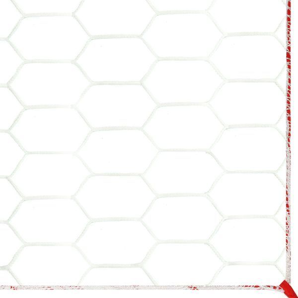 Сетка на ворота футбольные в комплекте из 2 штук STAR SN620 7,5x2,9x2,1м 2шт белый-красный SN620 фото