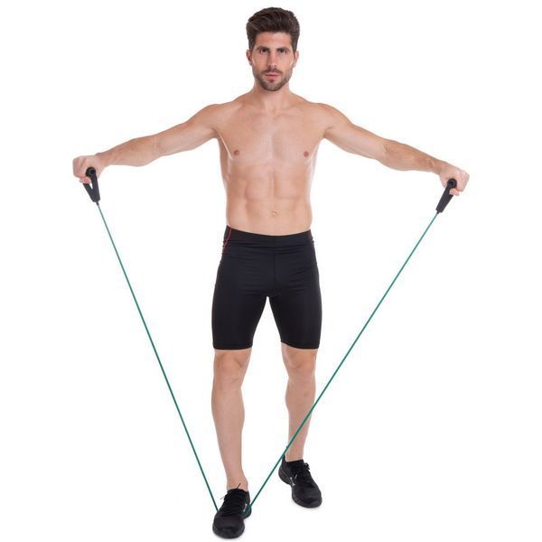 Эспандер многофункциональный для фитнеса 5 жгутов Resistance Band Zelart ET-500 в чехле разноцветный ET-500 фото