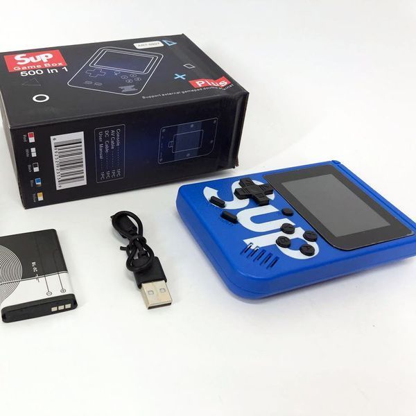 Игровая приставка консоль Sup Game Box 500 игр, Ретро приставка денди, Тетрис приставка. Цвет: синий ws76459-3 фото