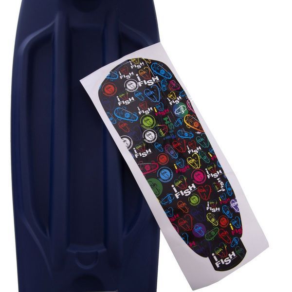 Пенни борд Penny Board круизер пластиковый RUBBER 22' RUBBER SOFT FISH SK-410-5 бордовый-темно-синий SK-410-5 фото