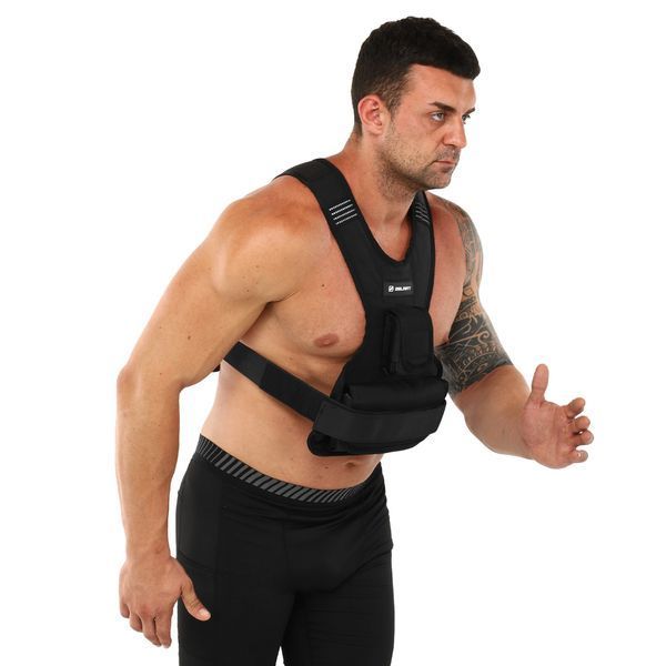 Жилет утяжелитель с регулируемым весом Zelart WEIGTH VEST TA-7812-10 вес-1-10кг серый TA-7812-10 фото