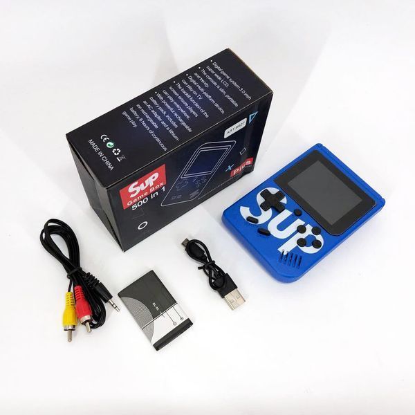Игровая приставка консоль Sup Game Box 500 игр, Ретро приставка денди, Тетрис приставка. Цвет: синий ws76459-3 фото