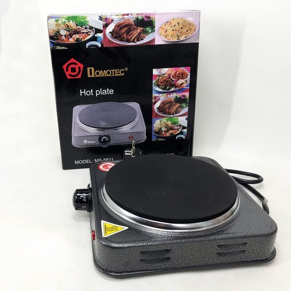 Электроплита DOMOTEC MS-5811 1500 Вт, переносная настольная электроплита, электроплита на 1 конфорку ws49479 фото