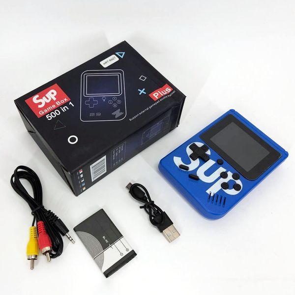 Игровая приставка консоль Sup Game Box 500 игр, Ретро приставка денди, Тетрис приставка. Цвет: синий ws76459-3 фото