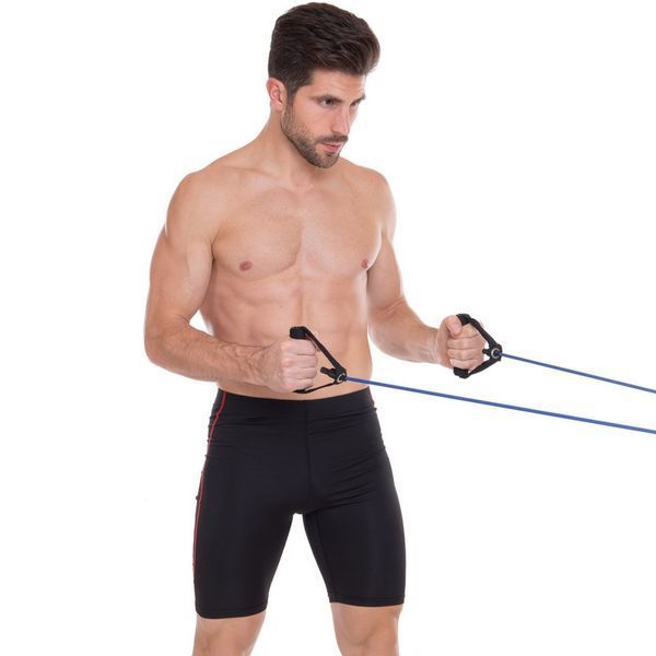 Эспандер многофункциональный для фитнеса 5 жгутов Resistance Band Zelart ET-500 в чехле разноцветный ET-500 фото