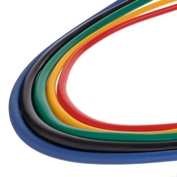 Эспандер многофункциональный для фитнеса 5 жгутов Resistance Band Zelart ET-500 в чехле разноцветный ET-500 фото
