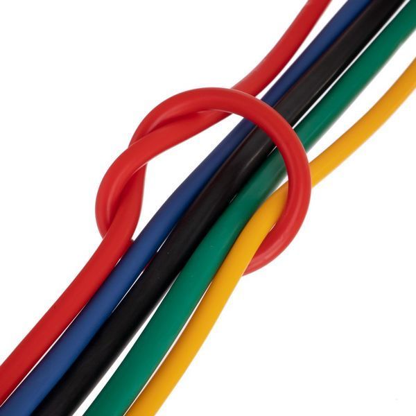 Эспандер многофункциональный для фитнеса 5 жгутов Resistance Band Zelart ET-500 в чехле разноцветный ET-500 фото