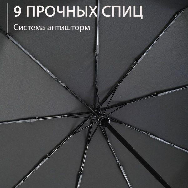 Зонтик премиум качества - Автоматический, мужской укреплённый зонт с деревянной ручкой ws29455 фото