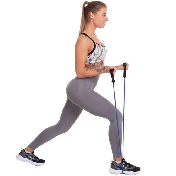 Эспандер многофункциональный для фитнеса 5 жгутов Resistance Band Zelart ET-500 в чехле разноцветный ET-500 фото