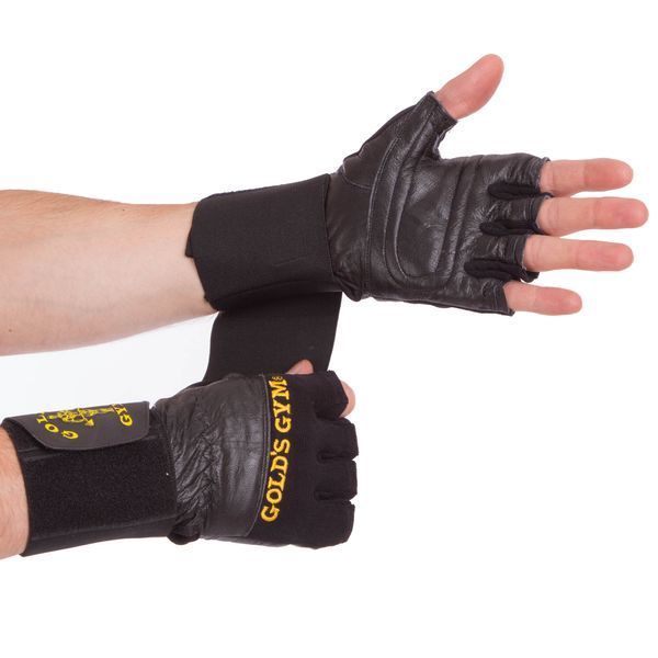 Рукавиці для фітнесу та важкої атлетики GOLDS GYM BC-3603 розмір S-XL чорний BC-3603 фото