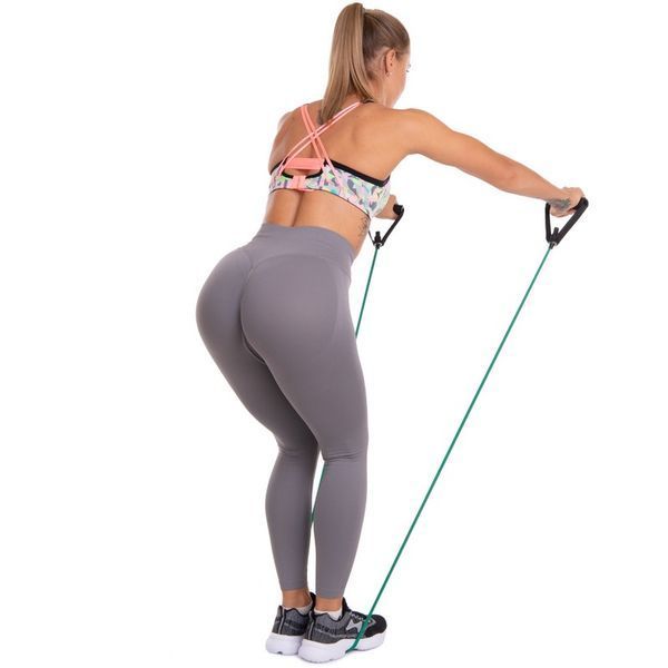 Эспандер многофункциональный для фитнеса 5 жгутов Resistance Band Zelart ET-500 в чехле разноцветный ET-500 фото