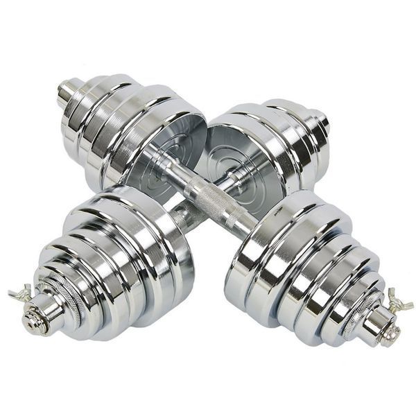 Гантели разборные стальные хромированные 40кг SP-Sport TA-8044-40 2шт по 20кг хром TA-8044-40 фото
