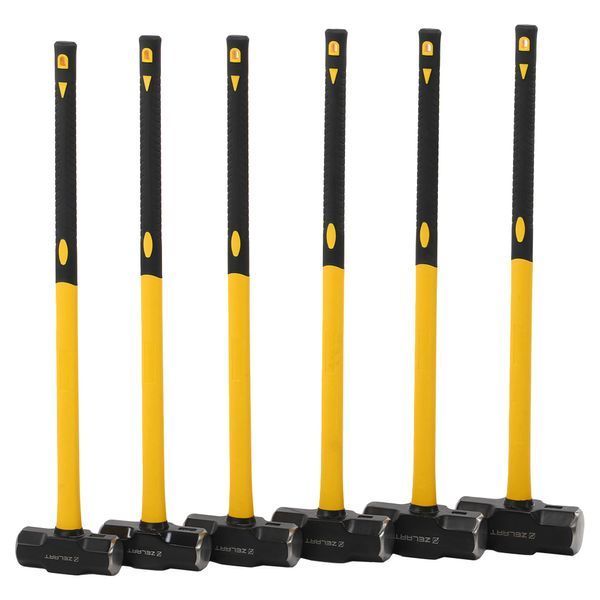 Кувалда стальная молот для кроссфита GYM HAMMER Zelart TA-9635-18LB 18LB (8,2кг) черный-желтый TA-9635-18LB фото