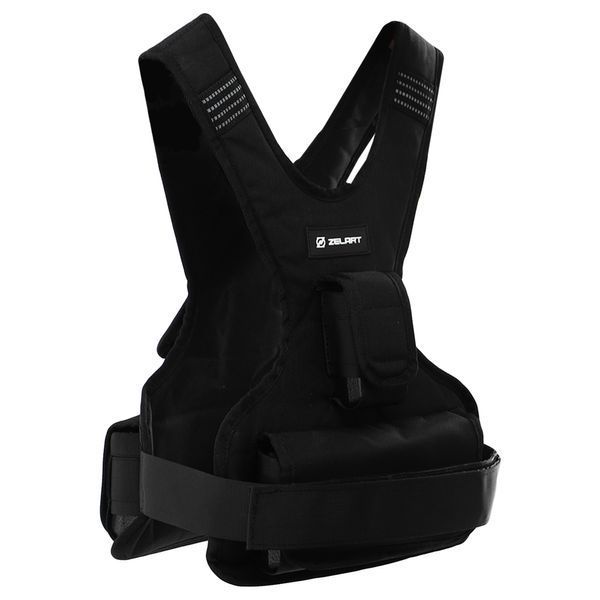 Жилет утяжелитель с регулируемым весом Zelart WEIGTH VEST TA-7812-10 вес-1-10кг серый TA-7812-10 фото