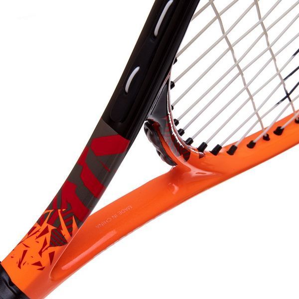 Ракетка для великого тенісу дитяча DUNLOP FORCE COMP DL676933Z 5-6років 21' чорний-помаранчевий DL676933Z фото