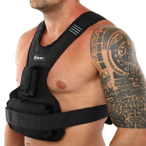Жилет утяжелитель с регулируемым весом Zelart WEIGTH VEST TA-7812-10 вес-1-10кг серый TA-7812-10 фото