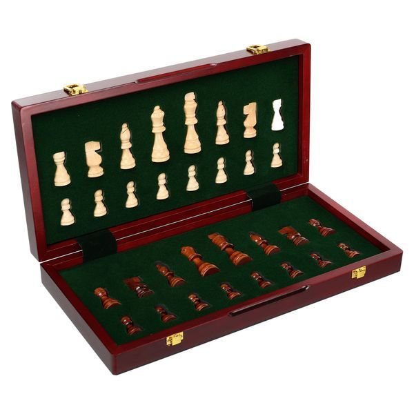 Шахматы настольная игра деревянные ZOOCEN FL440 размер 39,5см x 39,5см x 2,75см FL440 фото