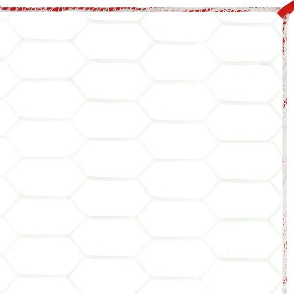 Сетка на ворота футбольные в комплекте из 2 штук STAR SN620 7,5x2,9x2,1м 2шт белый-красный SN620 фото