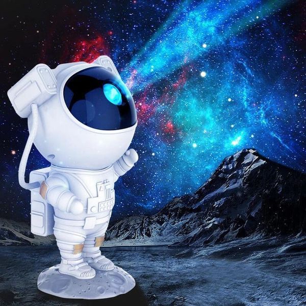 Ночник Проектор Астронавт звездного неба и галактики Космонавт 8 режимов с пультом ДУ ws11473 фото